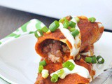 Easy Bean and Cauliflower Rice Enchiladas