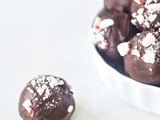 Easy Vegan Candy Cane Truffles