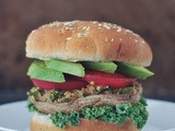 Garlic-Kale Stuffed Portobello Burgers