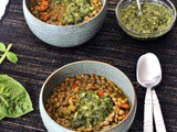 Gentle Lentils with Basil is the Bomb Sauce