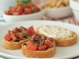 Heirloom tomato bruschetta