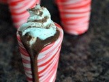 Hot chocolate peppermint shots