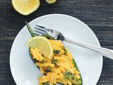 Lemon poblano mac and cheese