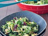 Lemony Brussels and Kale Chiffonade Salad