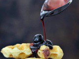 Luxardo Cheesecake Stuffed Waffles