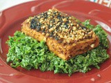 Marcona sesame dusted tofu