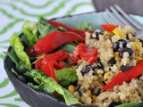 One Skillet Veggie Bean Burrito Bowls