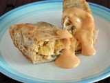 Reuben rolls with homemade thousand island