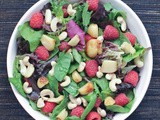 Roasted garlic and raspberry Big Salad