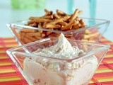 Roasted garlic white bean dip