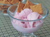 Roasted plum ice cream