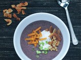 Roasted Purple Potato Soup