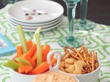 Roasted red pepper goat cheese dip