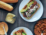 Smoky Lentil Chili and a Hot Dog Toppings Bar