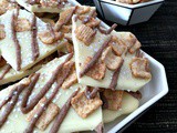 Sparkly White Chocolate Cinnamon Crunch Bark