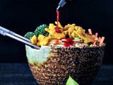 Spicy Peanut Veggie Noodle Bowl