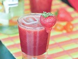 Strawberry habanero margaritas