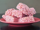 Strawberry lemon rice crispies