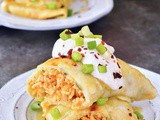 Vegan Buffalo Jackfruit Enchiladas