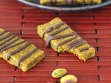 Vibrant pistachio-lime crunch bars