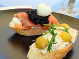 Bonito Mousse Pintxos with Smoked Salmon