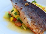 Sea Bass with Tropical Salsa