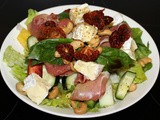 Serrano Ham Salad with Camembert