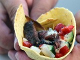 Skirt Steak Fajitas with bbq Bearnaise