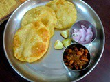 Aloo ki Poori, Kala Chana Curry