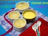 Apple Crumble with Custard Sauce