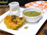 Baked Handvo | How to make Savory Rice Lentil Cake