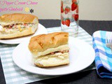 Bell Pepper Cream Cheese Sandwich ~ Healthy Breakfast for Kids