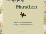 Blogging Marathon # 109 – 3 Day Marathon for 4 weeks