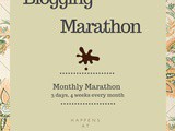 Blogging Marathon # 54 - 3 Day Marathon for 4 weeks