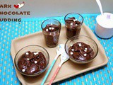 Cocoa Chocolate Pudding with Dark Chocolate Shavings