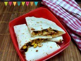 Corn Capsicum Paneer Quesadilla