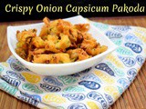 Crispy Onion Capsicum Pakoda