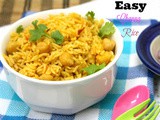 Easy Channa Rice | Quick Channa Rice for Kids Lunch Box