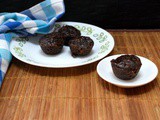 Eggless Chocolate Mini Muffins ~ Low Cal, No Butter and Vegan