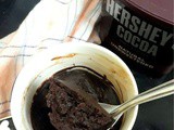 Eggless Microwave Mug Double Chocolate Brownie