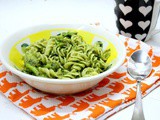 Fusilli Pasta with Parsley Pesto and Roasted Broccoli