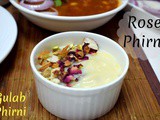 Gulab Phirni Recipe | Easy Rose Phirni Recipe