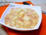 Homemade Eggless Gnocchi in Creamy Tomato Sauce