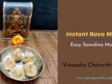Instant Rava Modak | Easy Semolina Modak for Ganesh Chaturthi