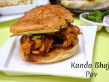 Kanda Bhaji Pav | Mumbai Style Kanda Bhajji Pav