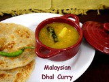 Malaysian Vegetable Lentil Curry | Vegetable Dal for Roti Canai