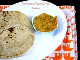 No Tomato Peas Carrot Kurma