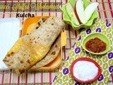 Paneer Stuffed Wheat Kulcha ~ Healthy Kids Lunch Box Recipe