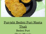 Punjabi Bedmi Puri Nasta Thali