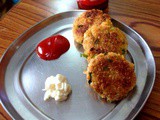 Raw Banana Oats Tikki